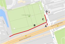 plattegrond werkzaamheden fietspad hereweg lijnen2