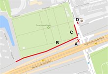 plattegrond werkzaamheden fietspad hereweg lijnen2