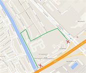 plattegrond tijdelijke fietsroute Barkmolenstraat v2