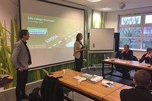 Gastles Jeroen Reesink en Roose Vromans bij Alfa-college 15 november 2016 - IMG_0230