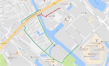 omleidingsroute fietsers afsluiting rijbaan winschoterdiep v3