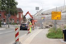 02Combinatie Herepoort gebruikt een soort lopende band om het zand naar boven te brengen