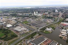 Overzicht rotondes industriegebied tot Julianaplein