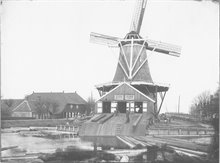 houtzaagmolen de zaayer wichersstraat - foto Collectie Groninger archieven - 818_04610