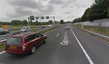 streetview a9 met spitsstrook