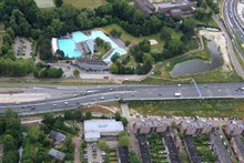 20190703 luchtfoto Papiermolen verkleind - Foto RWS - ARZ d.d. 3 juli 2019 (22) Papiermolen - Maaslaan