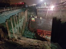 december 2017: Storten betonvloer Helperzoomtunnel.