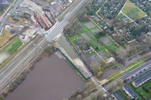 januari 2018: De bouw van de Helperzoomtunnel vanuit de lucht