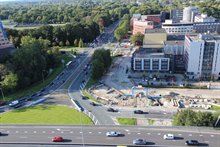 Werkzaamheden Vrijheidsplein - foto: R. Bewier (september 2017)