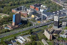 Werkzaamheden rond het Vrijheidsplein - Foto: Koos Boertjens (juli 2017)