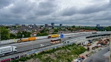 Tijdelijke noorbaan ter hoogte van Europaplein