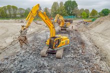 29 maart 2019. Sloop van het oude viaduct Brailleweg.