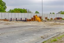 29 maart 2019. Sloop van het oude viaduct Brailleweg.