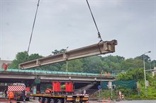 Liggers hijsen viaduct Hereweg