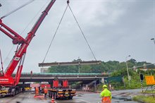 Liggers hijsen viaduct Hereweg