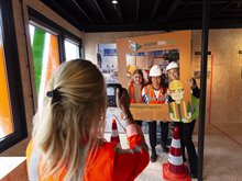 Als wegwerker op de foto in het Paviljoen - Foto: Aanpak Ring Zuid