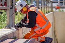 De fietstunnel bij MartiniPlaza onder de westelijke ringweg door is op 6 mei definitief dichtgegaan. Foto Raymond Bos.