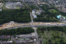 Werkzaamheden verdiepte ligging ter hoogte van Hereweg/Kempkensberg.