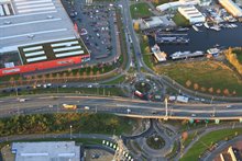 Het westelijke deel van het viaduct bij de Bornholmstraat wordt gerenoveerd.