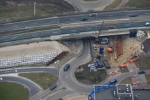 Aanbrengen fundering verbreding zuidelijke ringweg ter hoogte van Gotenburgweg/Osloweg