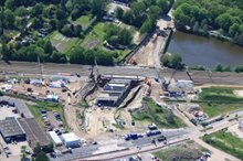 De Helperzoomtunnel vanuit de lucht