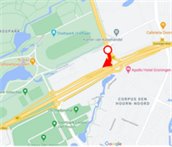 Afslag westelijke ringweg naar rotondes Laan Corpus den Hoorn dicht