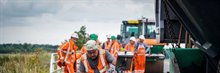 HR - Asfalt leggen tijdens zomerstremming - Beeldnummer - 230-3