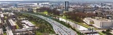 impressie A28 aansluiting Groningen Zuid