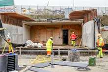 Bij de Papiermolentunnel zijn we tot halverwege dit jaar bezig met betonwerk. Foto: Raymond Bos