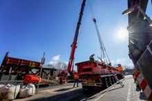 Verwijderen tijdelijke viaduct Paterswoldseweg in beeld