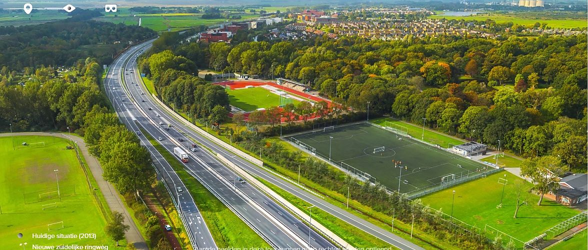 impressie wegvak Hoogkerk-Vrijheidsplein 2013