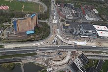 Werkzaamheden vanuit de lucht in beeld