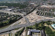 Werkzaamheden Julianaplein. Foto: Rijkswaterstaat