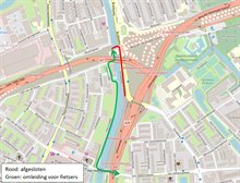 omleiding fietsers brailleweg