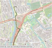 Route rivierenbuurt vanaf A28 komende vanuit Assen 3