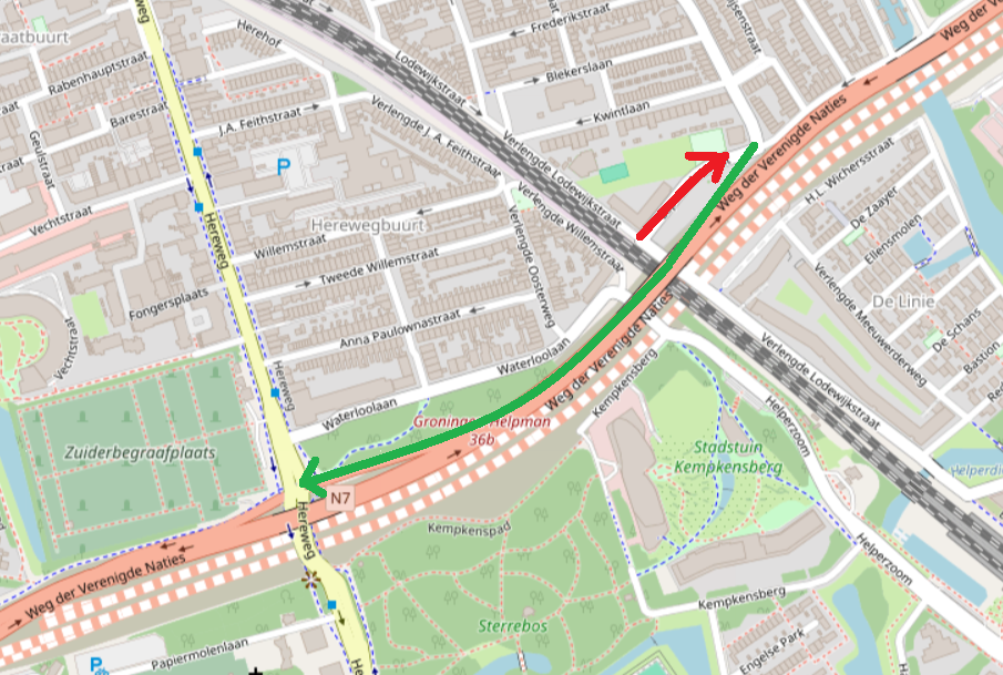 20240305 tijdelijke oprit meeuwerderweg