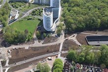 20250506 luchtfoto Zuiderplantsoen - Rijkswaterstaat - CG3A8907 RWSNN_Groningen-Ring Zuid (8)